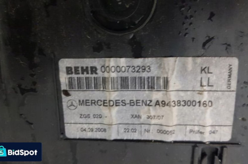 nagrzewnica mercedes actros mp2 mp3 9438300160