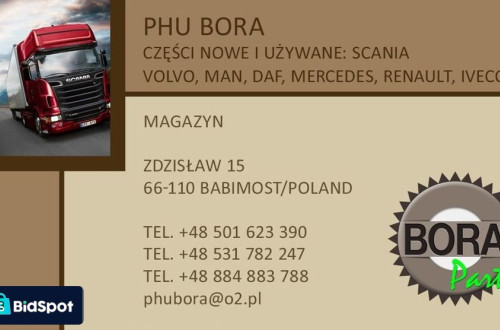 zabudowa międzyosiowa osłona zbiornika scania s r