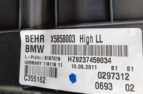 Nagrzewnica wody klimatyzacji BMW F01 F02 9197019