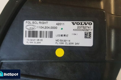 lampa halogen przeciwmgielny volvo fh5 23752741