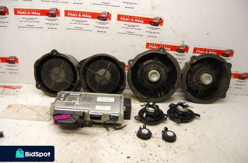 WZMACNIACZ ZESTAW GŁOŚNIKÓW BOSE 4L0035223D AUDI Q7 2008R. 4L0035415B