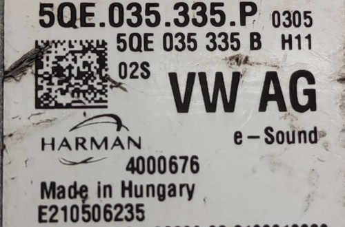 MODUŁ DŹWIĘKU SILNIKA HARMAN VW AUDI 5QE035335P