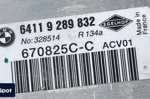 BMW F10 F20 F30 PAROWNIK KLIMATYZACJI 9289832