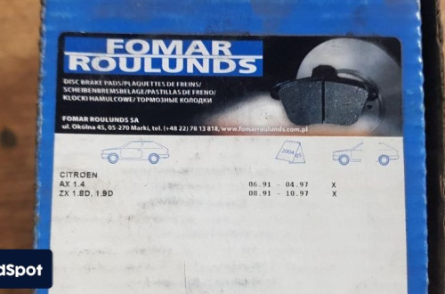 CITROEN AX ZX PEUGEOT 306  KLOCKI HAMULCOWE FOMAR