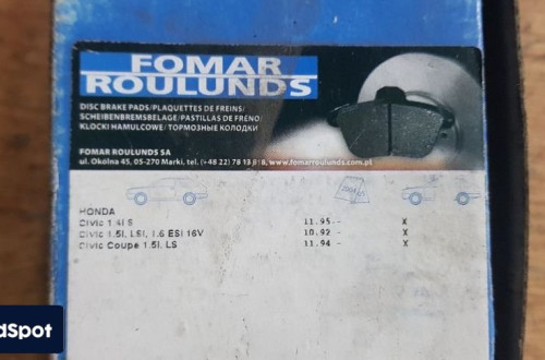 HONDA CIVIC V 92-   KLOCKI HAMULCOWE PRZÓD FOMAR