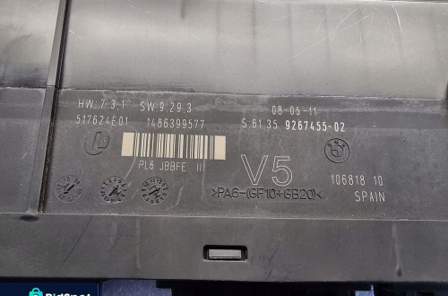 BMW F01 F10 MODUŁ STEROWNIK KOMFORTU 9267455