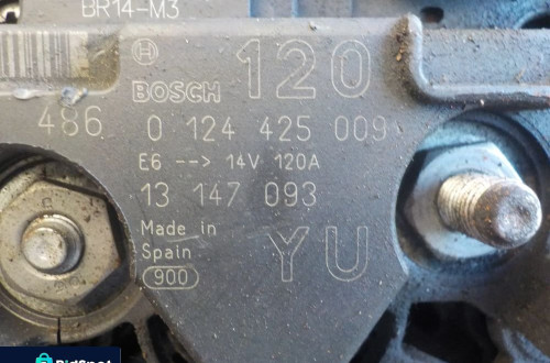 OPEL ZAFIRA 1.6 16V ALTERNATOR 0124425009