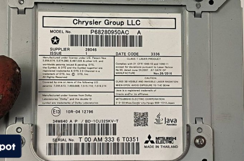 ZMIENIARKA CD DODGE DURANGO III P68280950AC