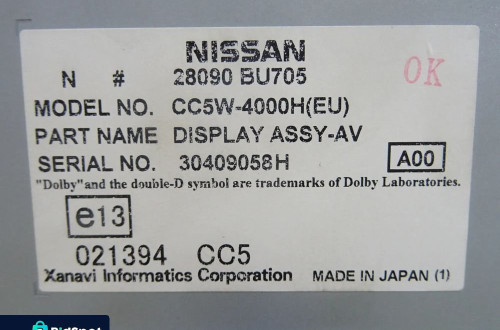 WYŚWIETLACZ RADIO NISSAN ALMERA TINO 28090BU705 NR16