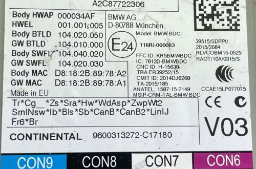 BMW G11 G30 MODUŁ KOMFORTU 8800388