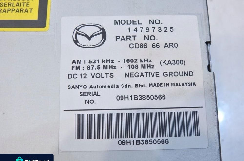 RADIO CD MAZDA 5 I LIFT CD8666AR0