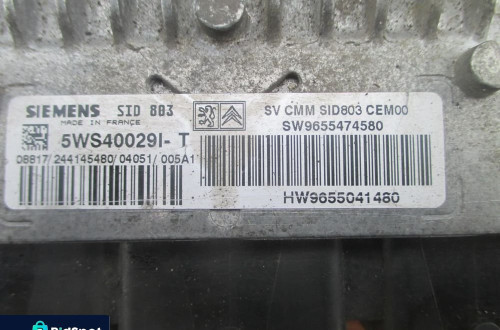 Sterownik komputer PEUGEOT 307 2,0HDI 5WS40029-T SID803 9655474580