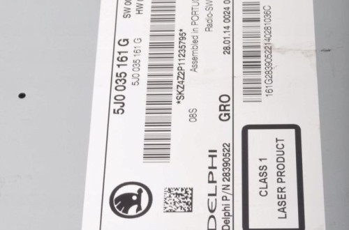 SKODA ROOMSTER RADIO 5J0035161G