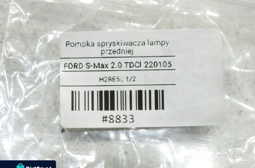 POMPKA SPRYSKIWACZA LAMPY PRZÓD FORD S-MAX MK1