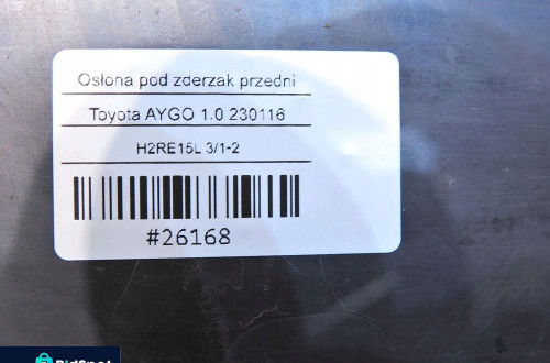 OSŁONA POD ZDERZAK PRZÓD TOYOTA AYGO I 52618-0H010
