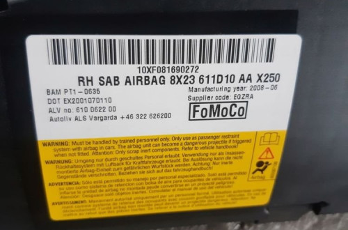 JAGUAR XF PODUSZKA AIRBAG FOTELA PRAWA 07-13