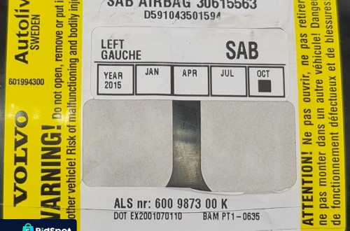 PODUSZKA AIRBAG W FOTEL LEWA VOLVO V50 30615563