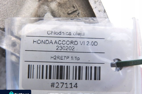 CHŁODNICA OLEJU HONDA ACCORD VI 2.0 D