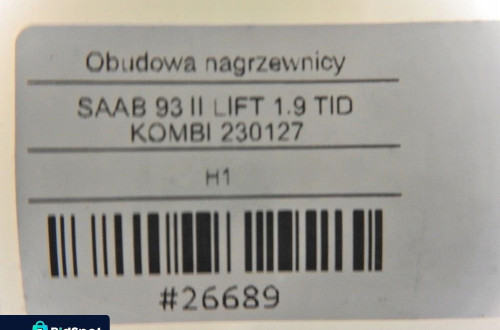 NAGRZEWNICA SAAB 9-3 II 1.9 TID 12775548
