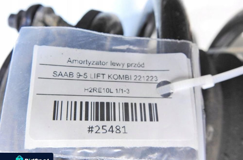 AMORTYZATOR SPRĘŻYNA LEWY PRZÓD SAAB 9-5