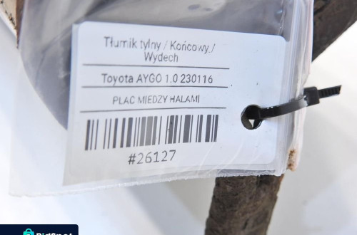 TŁUMIK KOŃCOWY TOYOTA AYGO I 1.0