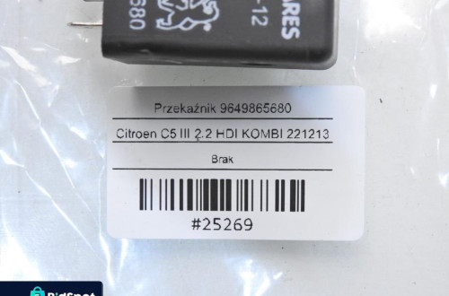 PRZEKAŹNIK CITROEN C5 III 9649865680