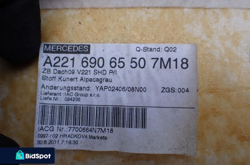 PODSUFITKA MERCEDES W221 A2216906550