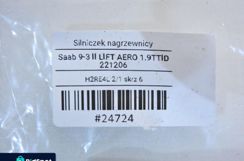 SILNICZEK NAGRZEWNICY SAAB 9-3 II LIFT 09180200