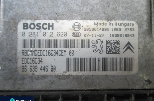 Sterownik komputer CITROEN C4 1,6HDI 0281012620 9663944680
