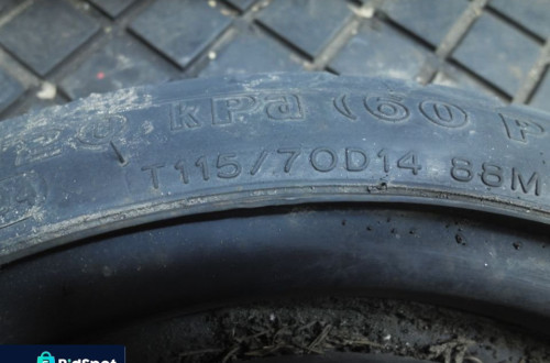 TOYOTA YARIS I Kolo dojazdowe dojazdowka 4X100 T115/70D14