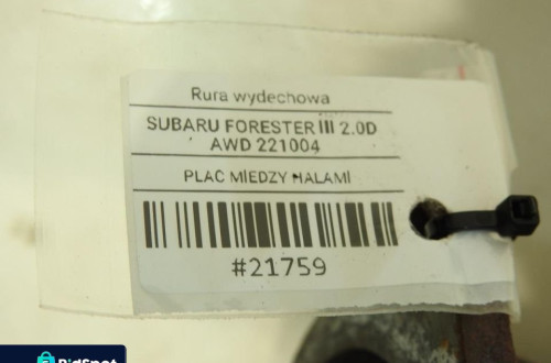 RURA WYDECHOWA SUBARU FORESTER III 2.0D