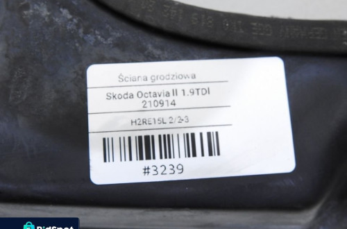 ŚCIANA GRODZIOWA PRZEGRODA SKODA OCTAVIA II