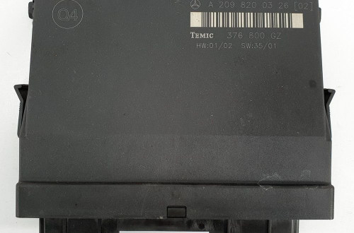 MODUŁ STEROWNIK KOMFORTU MERCEDES W209 A2098200326