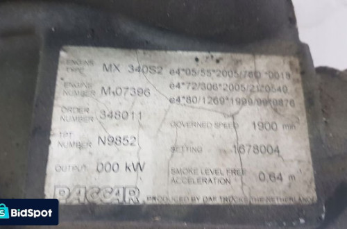 POMPA WODY DAF XF 105 XF105 CF 1678004