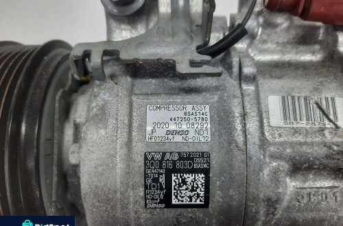 KOMPRESOR SPRĘŻARKA KLIMATYZACJI POLO 2G IBIZA T-CROSS PASSAT B8 3Q0816803D