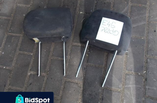 ZAGŁÓWEK FOTELA PRZÓD LEWY ALKANTARA COUPE E46 F-V