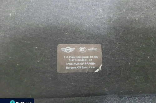 PODŁOGA WYKŁADZINA BAGAŻNIKA MINI F56 7434542