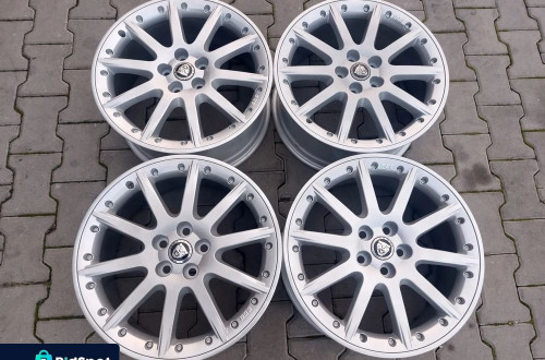 JAGUAR S-TYPE XF FELGI ALUMINIOWE R18 8J ET59 5X108 ORYGINAŁ PROSTE ODŚWIEŻONE BBS