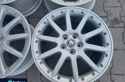 JAGUAR S-TYPE XF FELGI ALUMINIOWE R18 8J ET59 5X108 ORYGINAŁ PROSTE ODŚWIEŻONE BBS