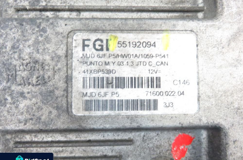 STEROWNIK FIAT PUNTO II (188) 1.3 JTD 16V - 188 A9.000 55192094