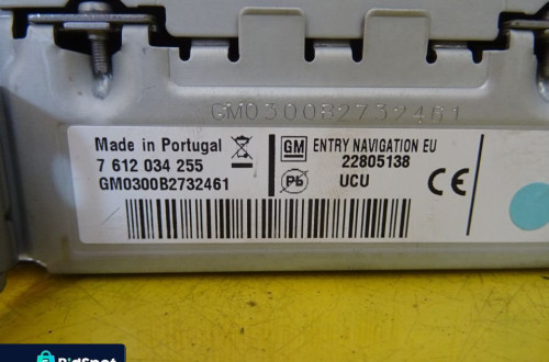 RADIO NAWIGACJA INSTALACJA OPEL ASTRA IV J 22805138 / 20939145 NR125