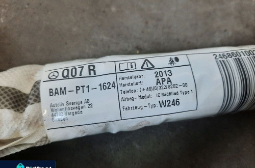 AIRBAG KURTYNA PRAWA MERCEDES B-KLASA W246