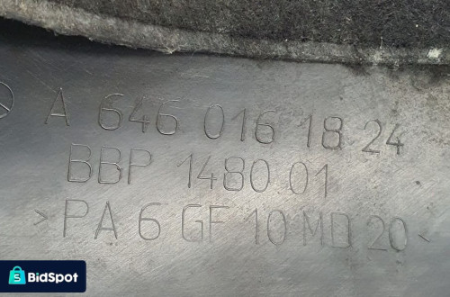 OSŁONA OBUDOWA SILNIKA MERCEDES W203 A6460161824
