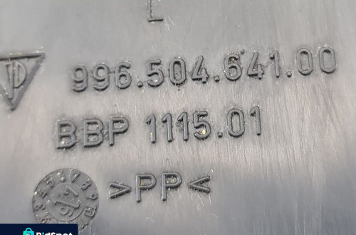 WYGŁUSZENIE BŁOTNIKA LEWY PRZÓD BOXSTER 986