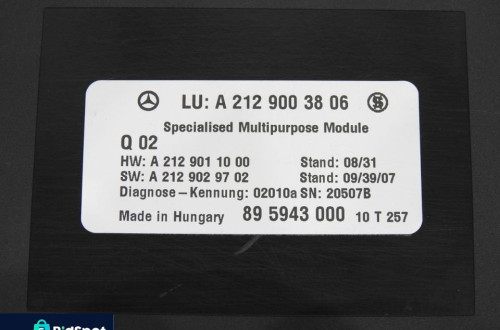 MODUŁ STEROWNIK KOMFORTU MERCEDES W212 A2129003806