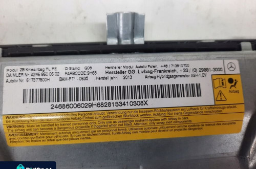 PODUSZKA AIRBAG KOLANOWA A2468600602 MERCEDES B KLASA W246