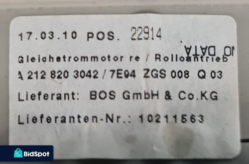 PROWADNICA ROLETY PRAWY TYŁ MERCEDES W212 KOMBI
