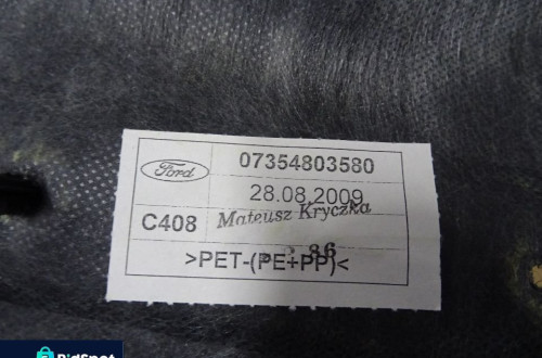 BOCZEK BOCZKI PODŁOGA OSŁONA BAGAŻNIKA FORD KA II MK2 08-16 NR160
