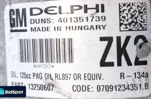 OPEL ASTRA J IV 11r 2.0 CDTI SPRĘŻARKA KLIMATYZACJI 13250607