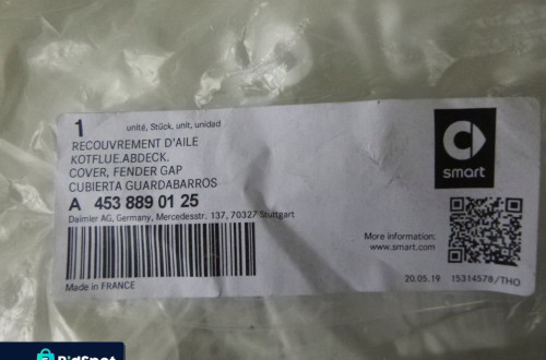 SMART Fortwo TRÓJKĄT ZAŚLEPKA BŁOTNIKA PRAWA NOWA